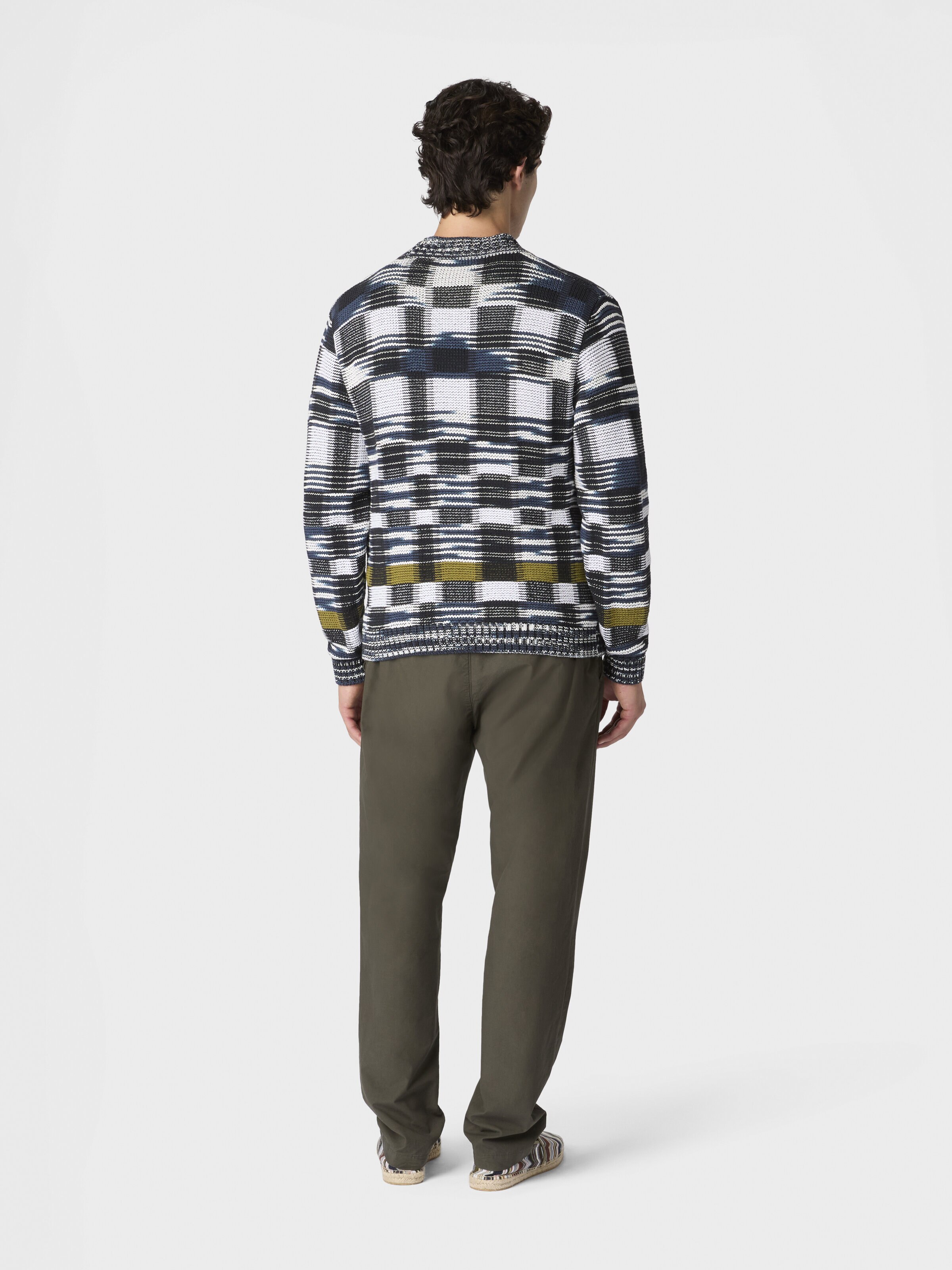 Cardigan aus Baumwollmischung mit Karomuster, Mehrfarbig  - 2